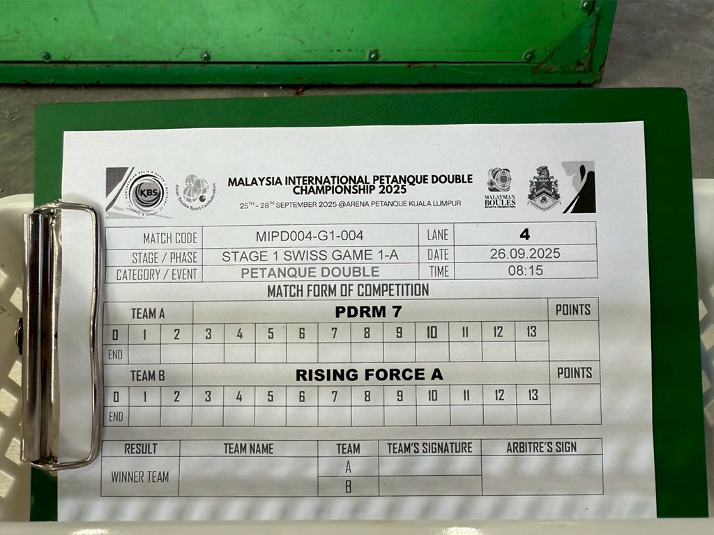 動能滾球俱樂部 2ND MALAYSIA INTERNATIONAL PETANQUE DOUBLE 2025